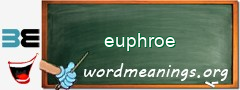 WordMeaning blackboard for euphroe